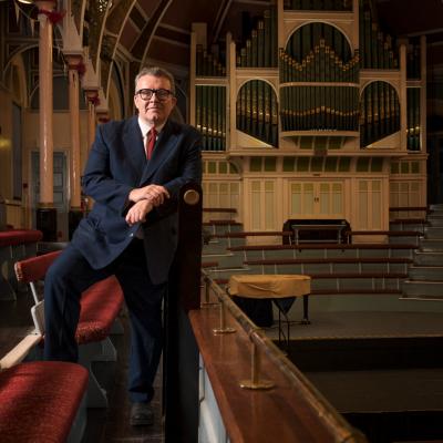 A picture of Tom Watson in West Bromwich Town Hall 