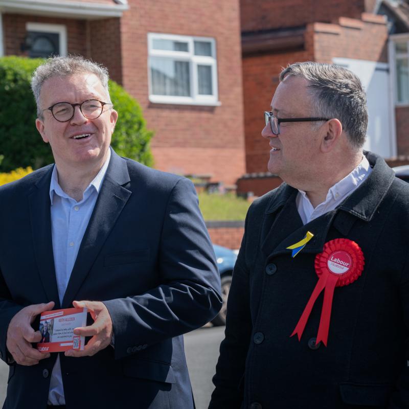 Tom Watson and Keith Allcock on campaign